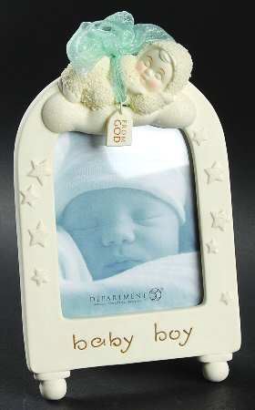 Snowbabies From God-Baby Boy Frame - Boxed