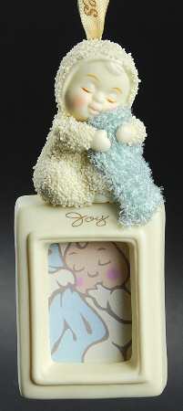 Snowbabies Baby Blanket Frame-Blue-Joy - With Box