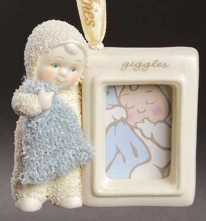 Snowbabies Baby Blanket Frame-Blue-Giggles - With Box