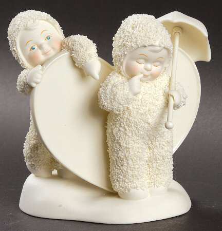 Snowbabies Ps I Love You W/ Flat Gift - With Box Bx315