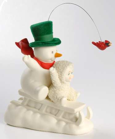Snowbabies Race You To The Bottom - With Box Bx327