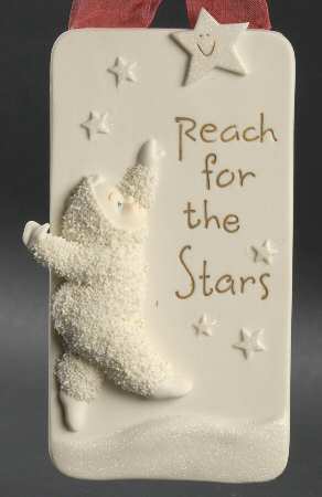 Snowbabies Reach For The Stars Plaque - With Box Bx362