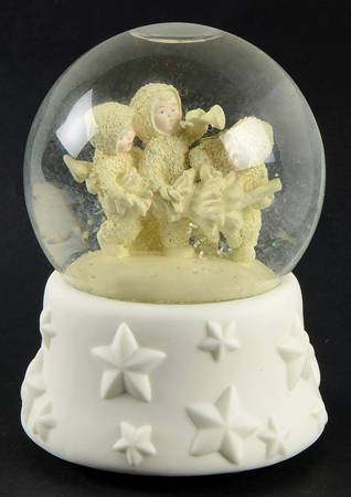 Snowbabies Waterglobe Hi-Ho - Boxed
