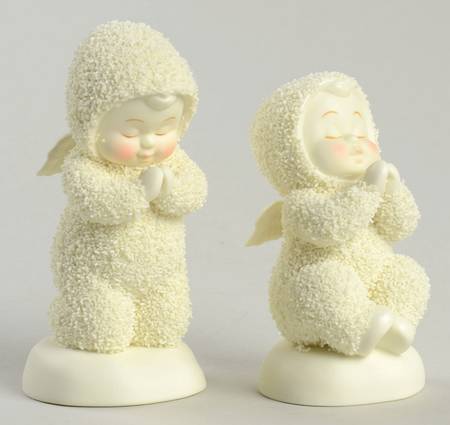 Snowbabies Now I Lay Me Down To Sleep-Set Of 2 - With Box Bx553