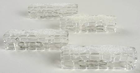 Snowbabies Acrylic Ice Ledges-Set Of 4 - Boxed