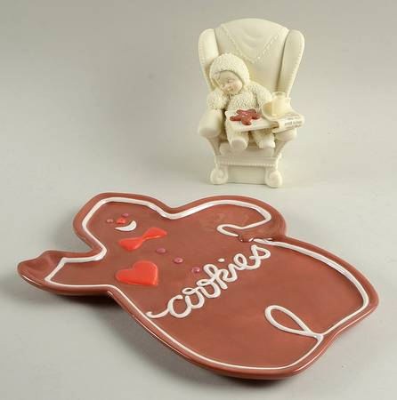 Snowbabies Cookies For Santa Set - Boxed