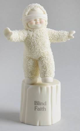 Snowbabies Blind Faith - With Box-Bx556