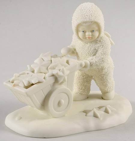 Snowbabies Theres Another One-Wheelbarrow - Boxed
