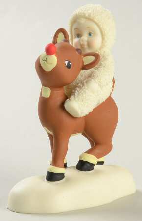 Snowbabies Rudolph Lights The Way - Boxed