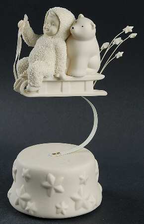 Snowbabies Music Boxes Sliding Through The Milky Way-Twinkle Li - Boxed