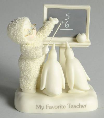 Snowbabies My Favorite Teacher - Boxed