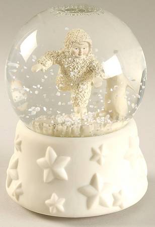 Snowbabies Waterglobe Skate With Me-Musical - Boxed