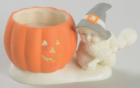 Snowbabies A Halloween Friend-Candle Holder - Boxed
