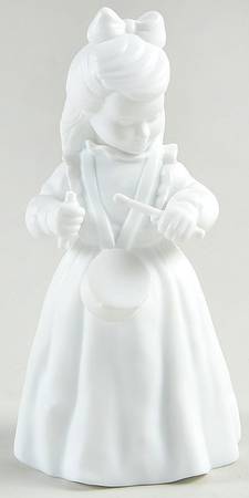 Winter Silhouettes-Porcelain Girl With Drums - No Box