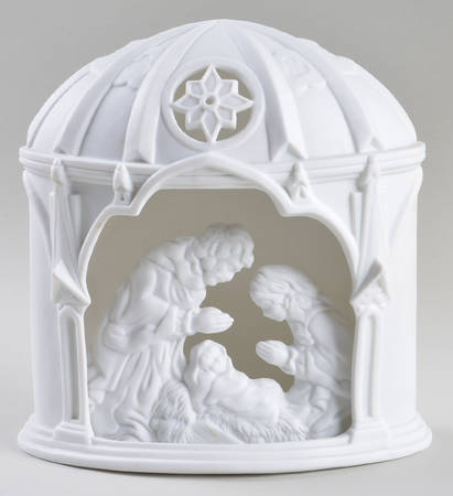 Winter Silhouettes-Porcelain Lighted Nativity - Boxed
