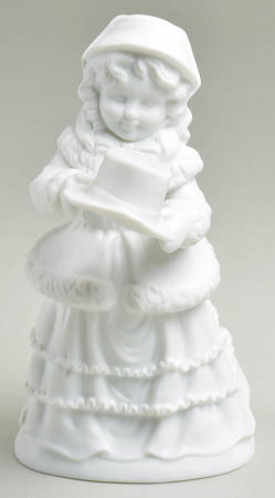 Winter Silhouettes-Porcelain Girl With Hat - No Box 106a