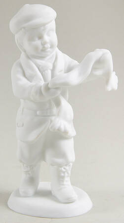 Winter Silhouettes-Porcelain Boy With Scarf - Nb Box 106b