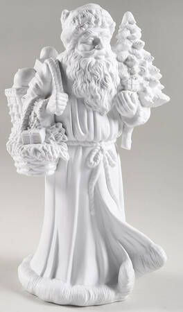 Winter Silhouettes-Porcelain Old World Santa - No Box