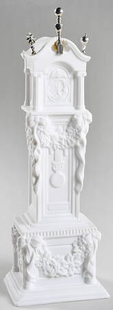 Winter Silhouettes-Porcelain Grandfather Clock - Boxed