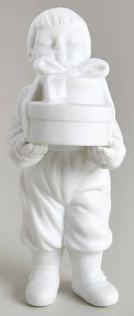 Winter Silhouettes-Porcelain Boy With Presents - No Box