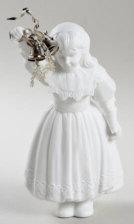 Winter Silhouettes-Porcelain Girl With Misletoe - No Box