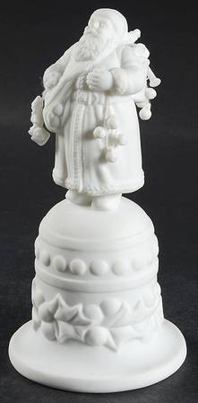Winter Silhouettes-Porcelain Santa Bell - Boxed