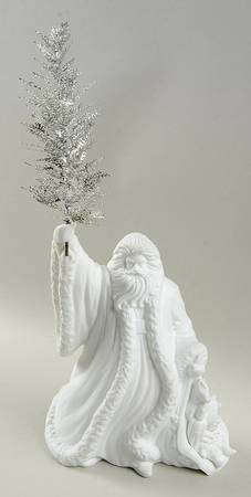 Winter Silhouettes-Porcelain Father Christmas - Boxed