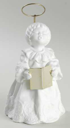 Winter Silhouettes-Porcelain Caroling Angel - Boxed