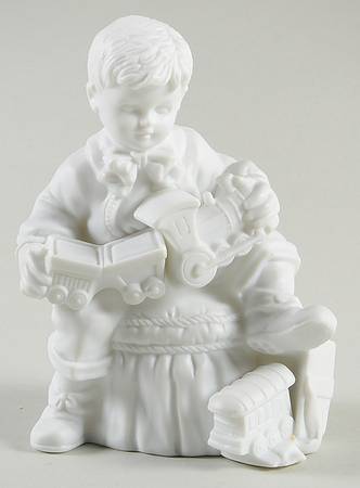 Winter Silhouettes-Porcelain Christmas Presents - Boy - No Box
