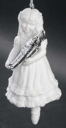 Winter Silhouettes-Porcelain Clara & The Nutcracker Orn - Boxed
