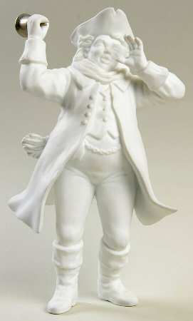 Winter Silhouettes-Porcelain Town Crier - With Box