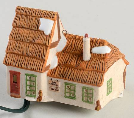Dickens Village-Ornament Cottage Of Bob Cratchet & Tiny Tim - Boxed
