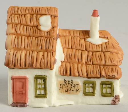 Dickens Village-Ornament Cottage Of Bob Cratchit And Tiny Tim - No Box