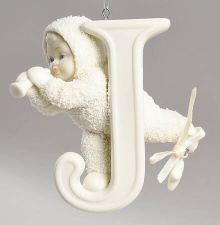 Snowbabies Ornaments Joy-Letter J - No Box 52a