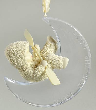 Snowbabies Ornaments Reach For The Moon-Paddle - Boxed