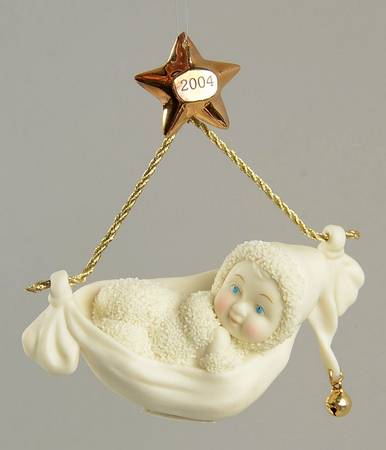 Snowbabies Annual Ornaments Bundle Of Joy-2004 - Boxed