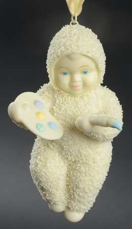Snowbabies Ornaments Be An Artist - Boxed
