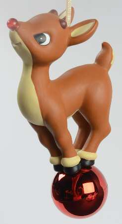 Snowbabies Guest Collection Ornaments Red-Nosed Reindeer-Rudolph - Boxed