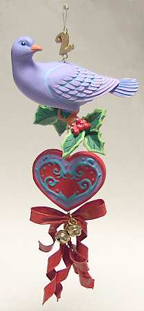 Twelve Days of Christmas-Ornament Two Turtle Doves - No Box