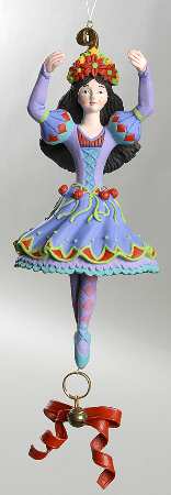 Twelve Days of Christmas-Ornament Nine Ladies Dancing - No Box