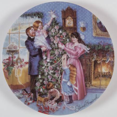 Victorian Christmas Trimming The Tree - Boxed