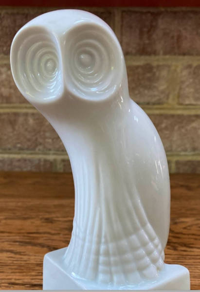 Royal Dux Figurine (Older Mark) Modernist Owl - No Box