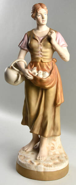 Royal Dux Figurine (Older Mark) Harvest Time Girl - No Box 76b