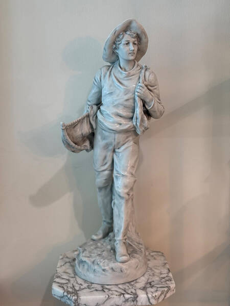 Royal Dux Figurine (Older Mark) Fisherman - No Box