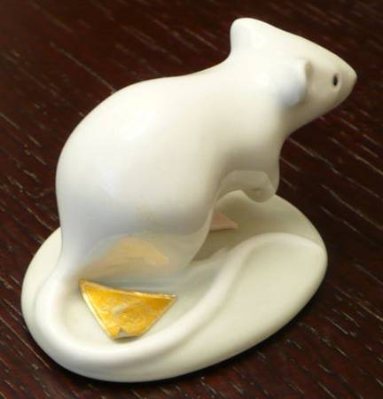 Royal Dux Figurine (Older Mark) Mouse - No Box
