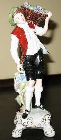 Royal Dux Figurine (Older Mark) Grape Grower - No Box