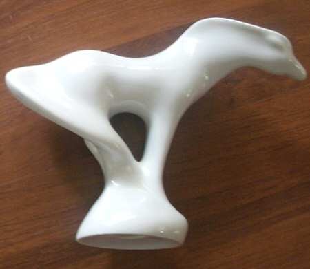 Royal Dux Figurine (Older Mark) Horse (White) Stylized - No Box