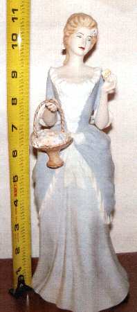 Royal Dux Figurine (Older Mark) Lady With Basket - No Box