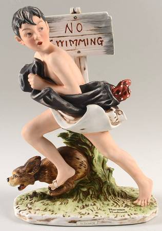 Norman Rockwell No Swimming - Boxed