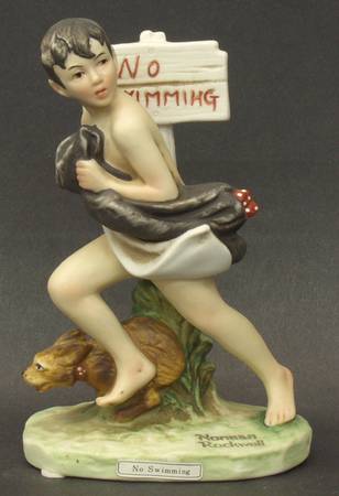 Norman Rockwell No Swimming - Boxed